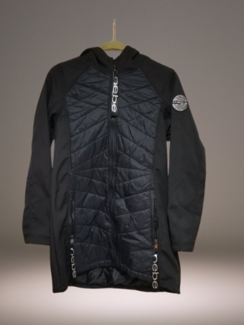 Bebe Sport Quilted Hooded Jacket – Size M
